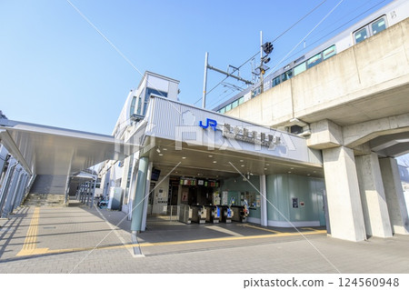 Exterior of the building at Umekoji Kyoto-Nishi Station on the JR Sagano Line Exterior of the building at Umekoji Kyoto-Nishi Station on the JR Sagano Line 124560948