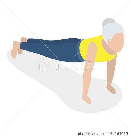3D Isometric Flat Vector Illustration of Chakra Systems , Collection of Yoga Poses for Women. Item 21 3D Isometric Flat Vector Illustration of Chakra Systems , Collection of Yoga Poses for Women. Item 21 124561685