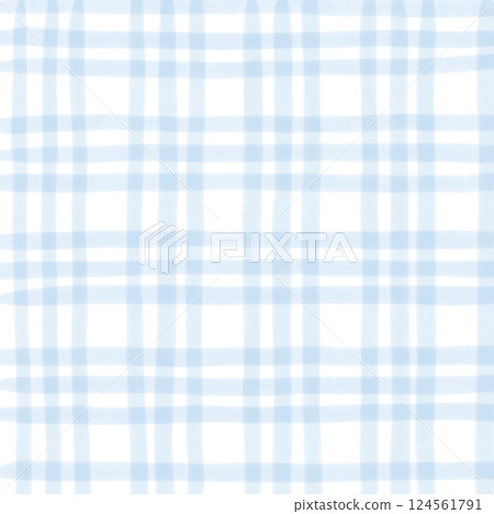 Light Blue Plaid Gingham Hand Drawn Background Pattern Overlay Light Blue Plaid Gingham Hand Drawn Background Pattern Overlay 124561791