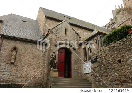 The little church at Mont Saint-Michel 124563669