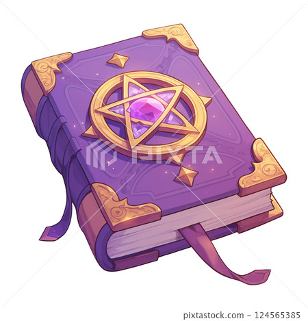 Illustration of a spellbook 124565385
