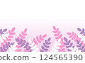 Warm pink, purple and white leaf background 124565390