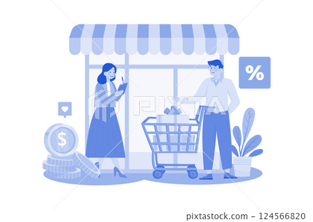 Affiliate marketer creating SEO-friendly promotional content. 124566820