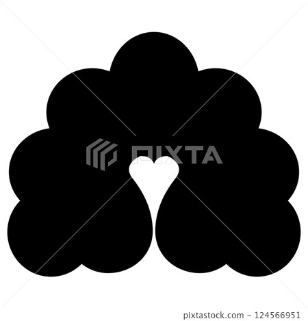 This is the family crest. It is called Hanagatasuhama. 124566951