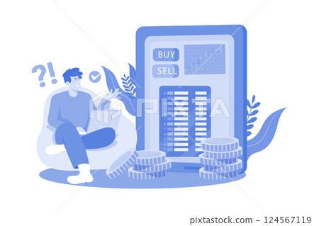 Traders buy and sell securities for profit. 124567119