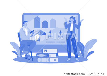 Market researchers analyze data on consumer behavior. Market researchers analyze data on consumer behavior. 124567151