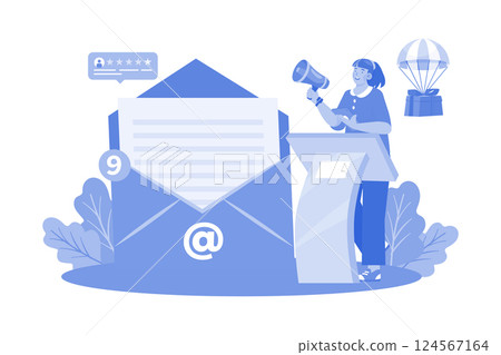 Email marketers develop and execute email campaigns. 124567164