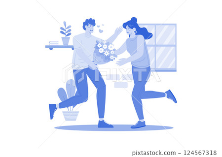 Man's Surprise Bouquet for Wife Man's Surprise Bouquet for Wife 124567318