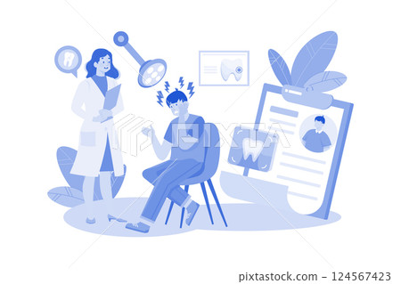 A Dentist Provides Care For Teeth And Gums 124567423