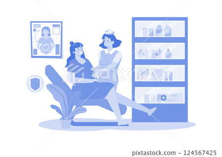 A Midwife Provides Assists With Childbirth 124567425