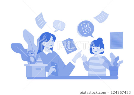 A Doctor Assists To Patients 124567433