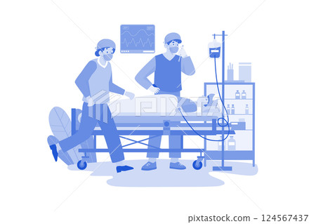 A Surgeon In The Operating Room 124567437