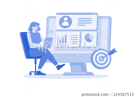 A Market Researcher Collects Data 124567533