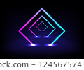 Abstract background with neon light cyberspace 124567574