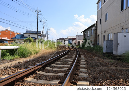 關東鐵道龍崎線 贊岐站 往 龍崎站 的軌道 124568023