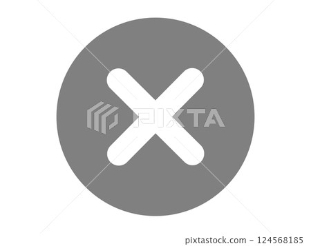 關閉按鈕(十字圖示) 關閉按鈕(十字圖示) 124568185