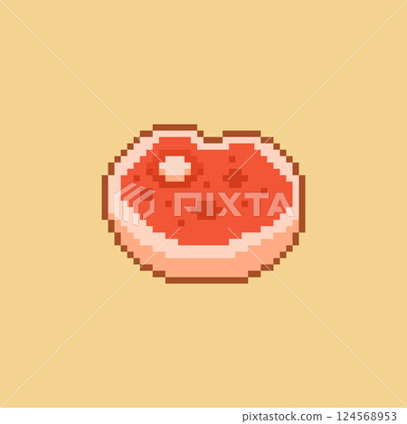 Pixel art meat game asset design Pixel art meat game asset design 124568953