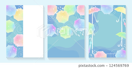 Umbrella background template set_3 124569769