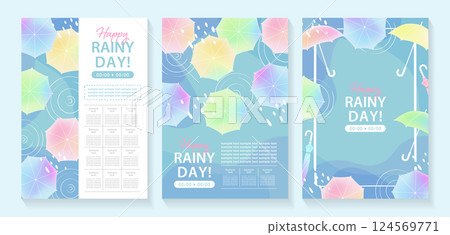 Umbrella background template set_5 Umbrella background template set_5 124569771