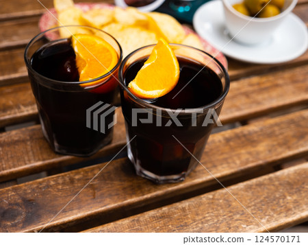 Traditional spanish appetizer Vermouth Traditional spanish appetizer Vermouth 124570171