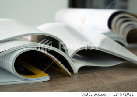 Magazines publication Newspaper and journal books: background and catalog design; article magazine press; newspaper media book knowledge; document advertising datum textbook 124571032