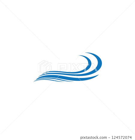 Water Wave symbol and icon Logo Template vector Water Wave symbol and icon Logo Template vector 124572074