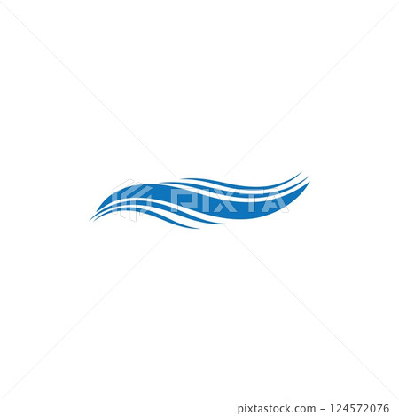 Water Wave symbol and icon Logo Template vector Water Wave symbol and icon Logo Template vector 124572076
