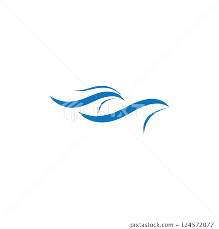 Water Wave symbol and icon Logo Template vector Water Wave symbol and icon Logo Template vector 124572077