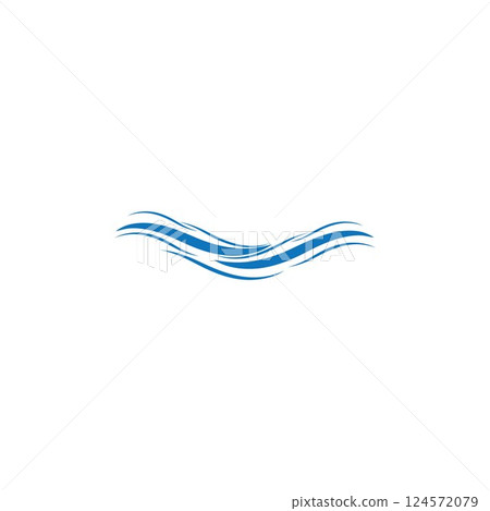 Water Wave symbol and icon Logo Template vector Water Wave symbol and icon Logo Template vector 124572079