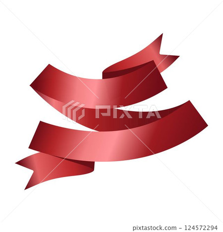 Empty Red Ribbon and Label Design for text. Red ribbon on a white background. Red award ribbon, luxury label and badge premium quality certificate ribbon. Vector illustration. Eps 10. Empty Red Ribbon and Label Design for text. Red ribbon on a white background. Red award ribbon, luxury label and badge premium quality certificate ribbon. Vector illustration. Eps 10. 124572294