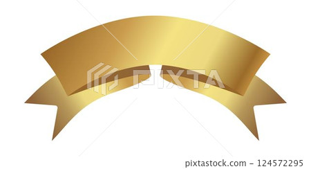 Golden award ribbon, luxury label, badge premium quality certificate ribbon. Empty Gold Ribbon, Label Design for text. Gold ribbon on a white background. Vector illustration. Eps 10. Golden award ribbon, luxury label, badge premium quality certificate ribbon. Empty Gold Ribbon, Label Design for text. Gold ribbon on a white background. Vector illustration. Eps 10. 124572295