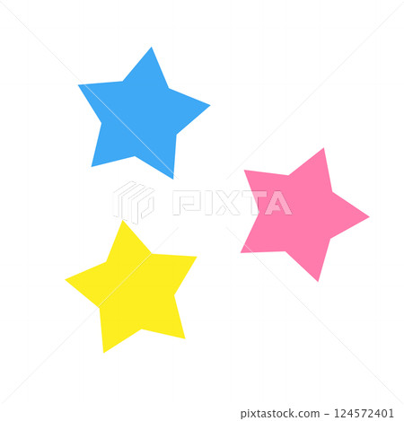 Simple star cute illustration material Simple star cute illustration material 124572401