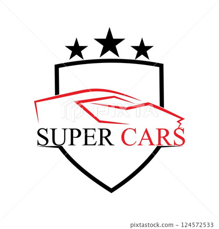 Car silhouette logo Vector template icons Car silhouette logo Vector template icons 124572533