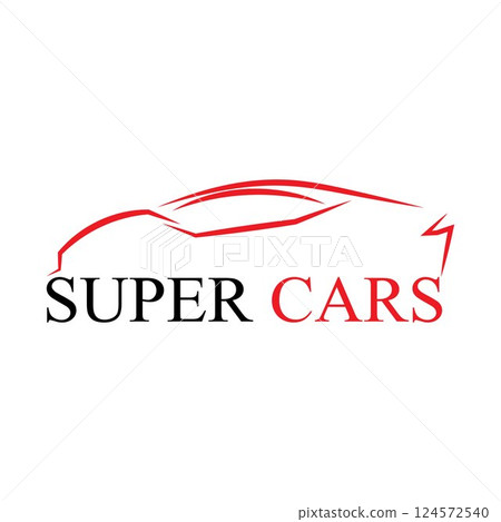 Car silhouette logo Vector template icons Car silhouette logo Vector template icons 124572540