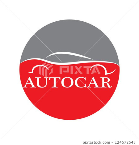 Car silhouette logo Vector template icons Car silhouette logo Vector template icons 124572545