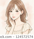 A smiling woman 124572574