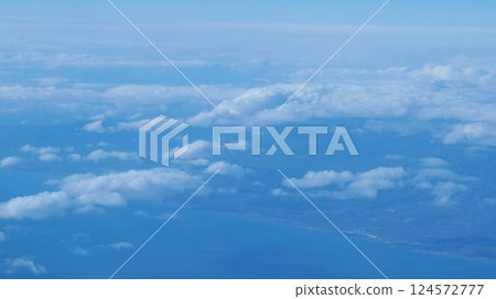 View of Japan from inside the plane 1 124572777