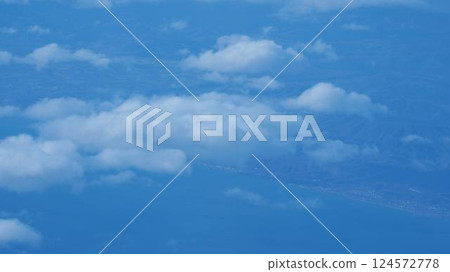 從飛機內部俯瞰日本 2 124572778