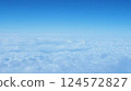 Blue sky above the clouds 124572827
