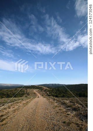 Rocky road for cars in the mountains Rocky road for cars in the mountains 124573046