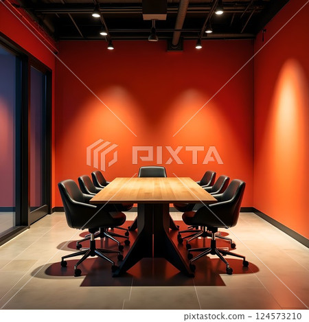 Stylish meeting room/lounge 124573210