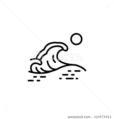 Wave icon 124573413