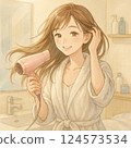 Woman after bath 124573534