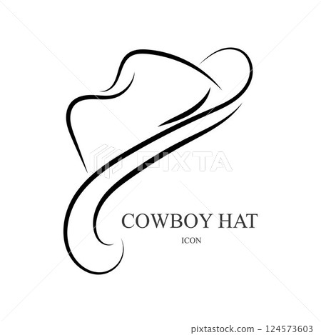 cowboy hat logo icon vector design template 124573603