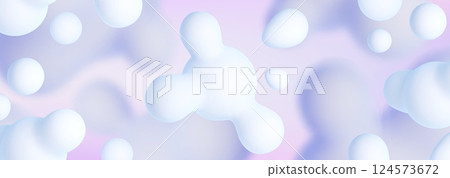 Abstract liquid blobs on light blue background Abstract liquid blobs on light blue background 124573672