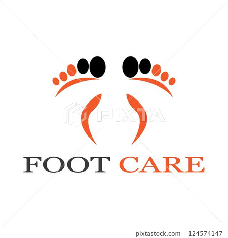 foot Logo Template vector icon foot Logo Template vector icon 124574147