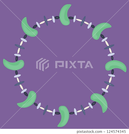 Magatama accessory design illustration Magatama accessory design illustration 124574345