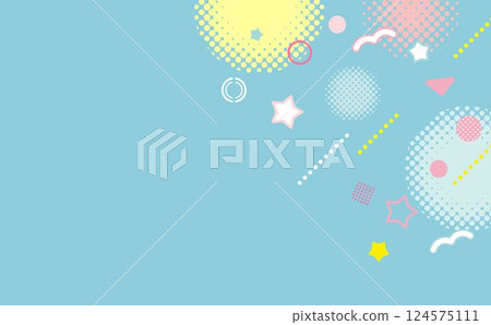 Cute pastel business background geometric 124575111