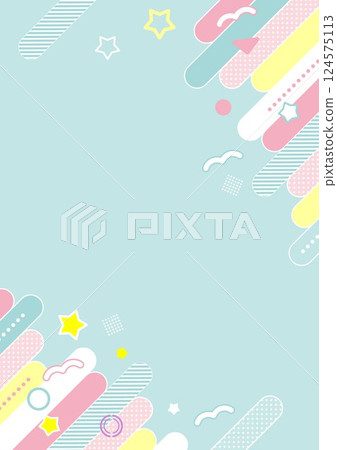 Cute pastel business background geometric 124575113