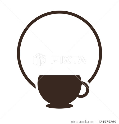 Cafe logo frame Cafe logo frame 124575269